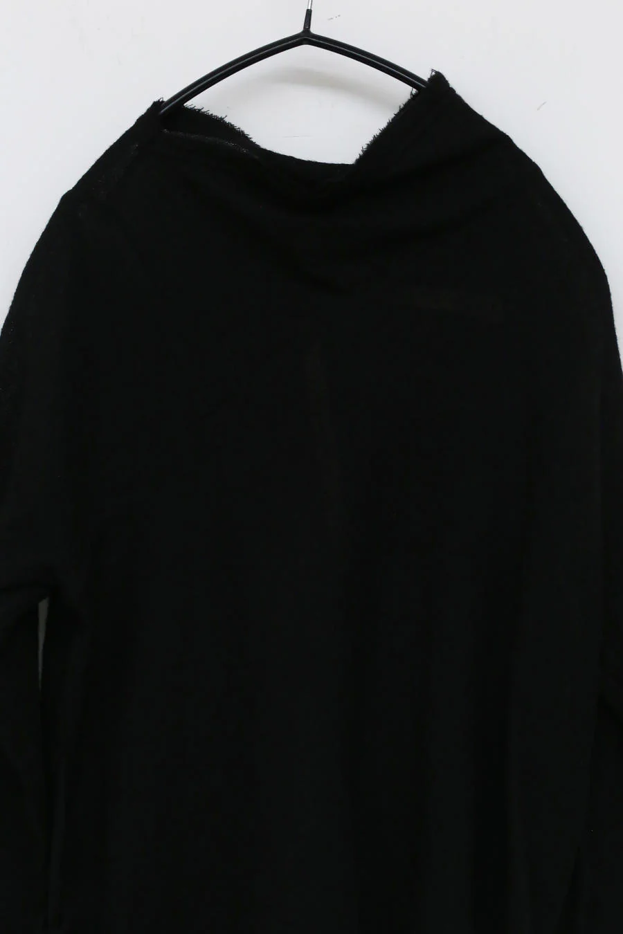 OUDE WAAG Thin Wool Asymmetrical Top OW-21AW-TP03 Black - Image 11
