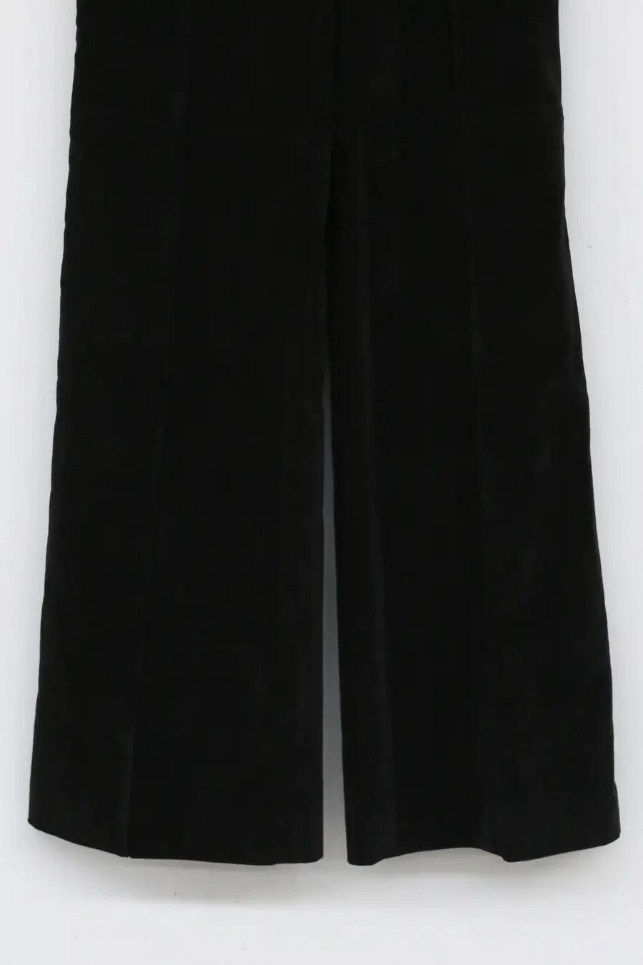 OUDE WAAG Velvet Loose Flare Pants OW-21AW-PT03-HEI Black - Image 3