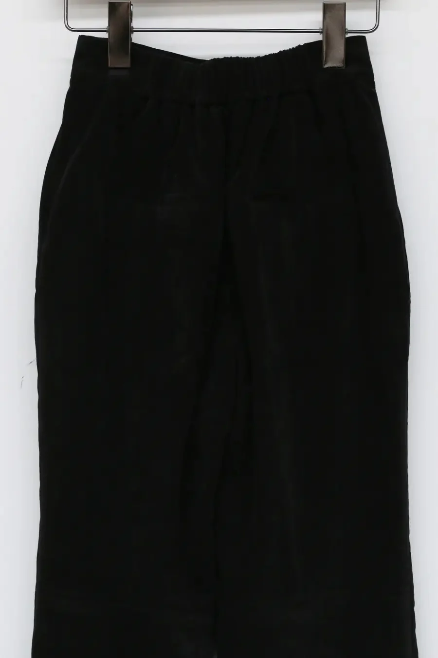 OUDE WAAG Velvet Loose Flare Pants OW-21AW-PT03-HEI Black - Image 4