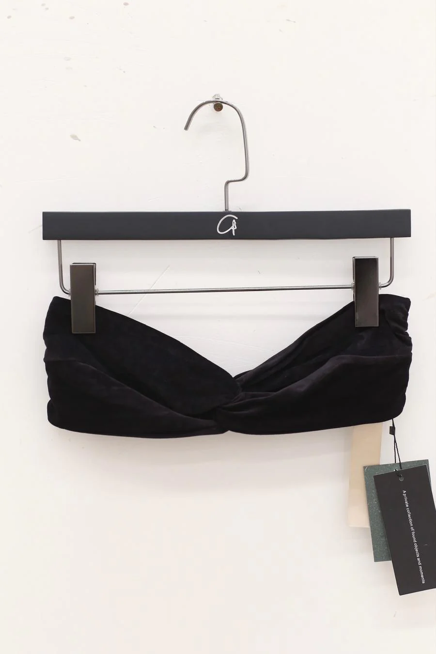 OUDE WAAG Velvet Stretch Bandeau OW-22AW-AS10 Black - Image 14