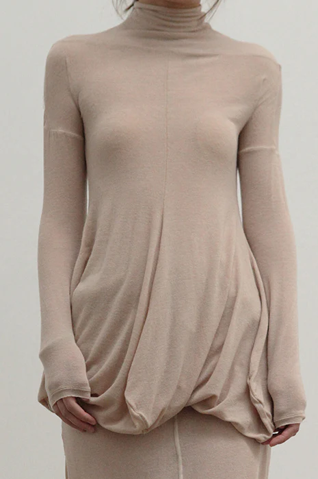 OUDE WAAG knitted wool top OW-21SS-TP07NU00 POWTP07