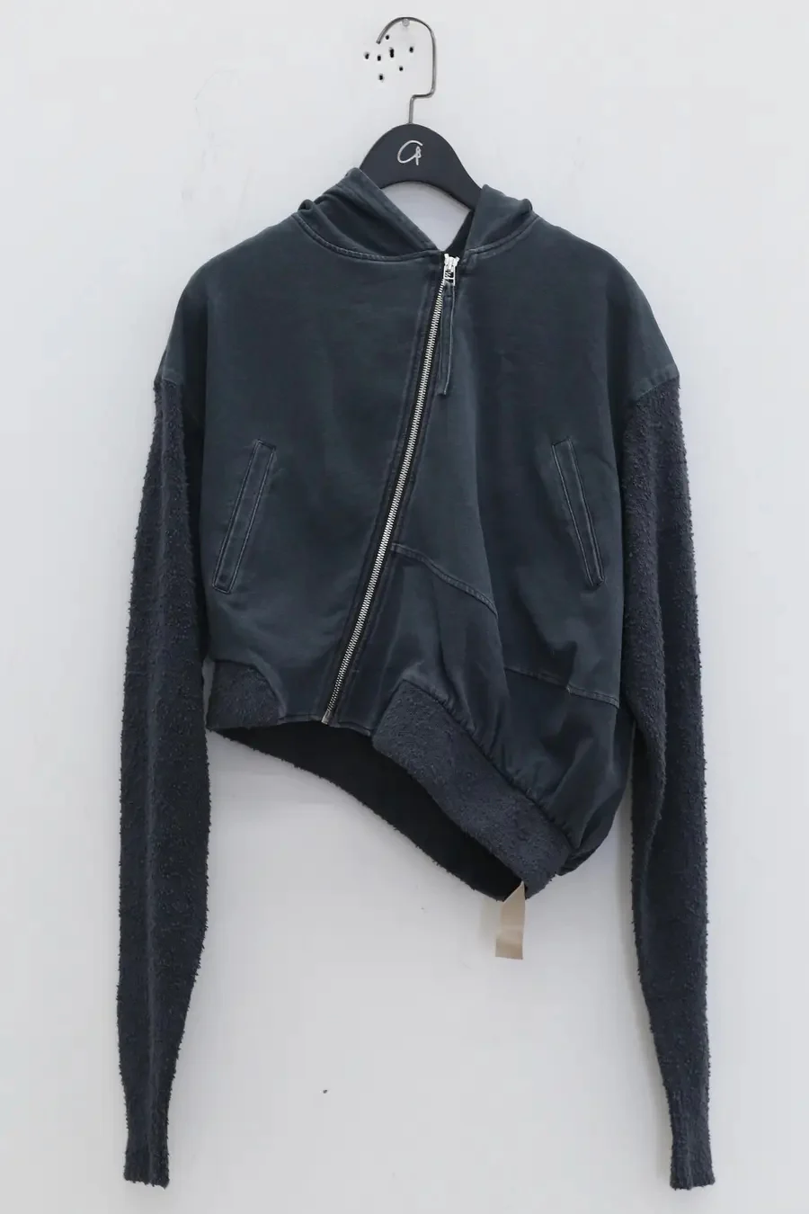 OUDE WAAG Washable Knit Drape Hoodie OW-23AW-TP06C1BU680 (OW-23AW-TP06) - Image 5