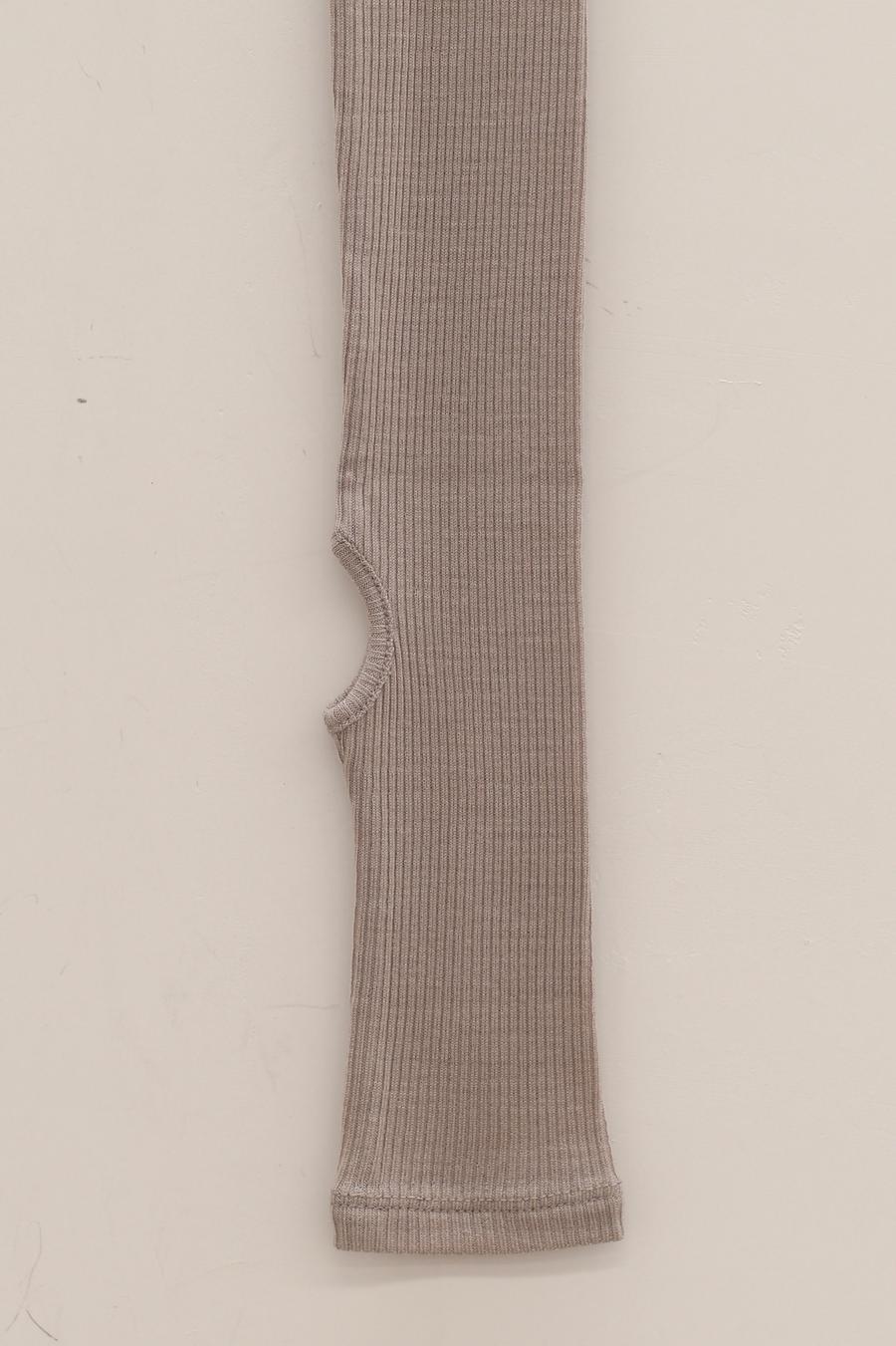 OUDE WAAG Wool Finger Knit Sleeve OW-22AW-AS16 Grey - Image 10