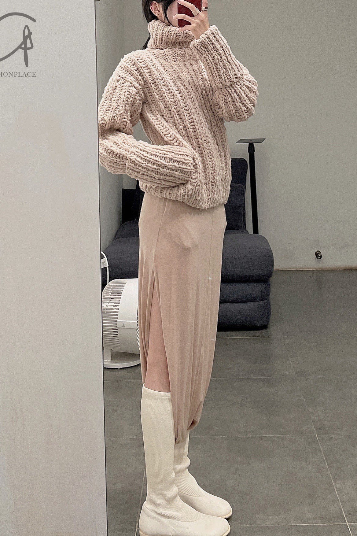 OUDE WAAG wool long-sleeve pullover OW-21AW-KT01YE420 - Image 11