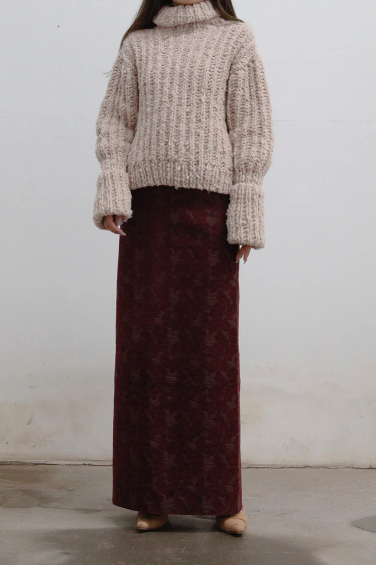 OUDE WAAG wool long-sleeve pullover OW-21AW-KT01YE420 - Image 3
