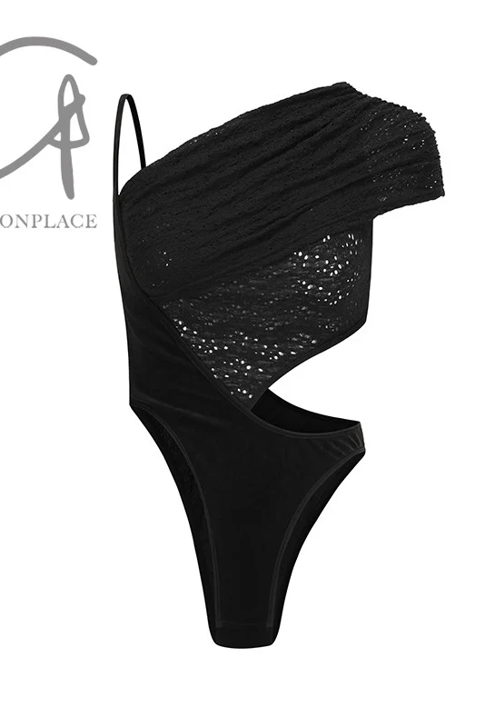 OUDE WAAG Wrap Shoulder Panel Bodysuit OW-23AW-BD02P1BL900 (OW-23AW-BD02) - Image 12