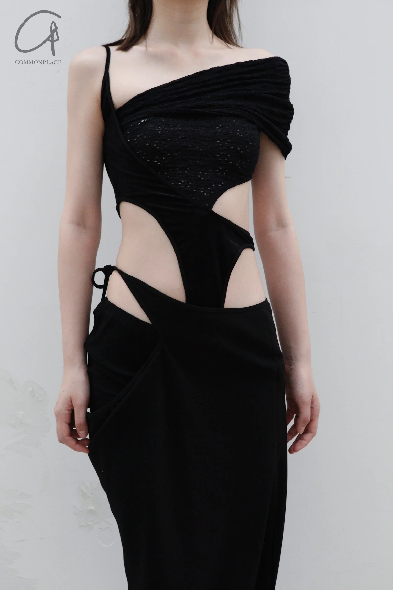 OUDE WAAG Wrap Shoulder Panel Bodysuit OW-23AW-BD02P1BL900 (OW-23AW-BD02) - Image 2