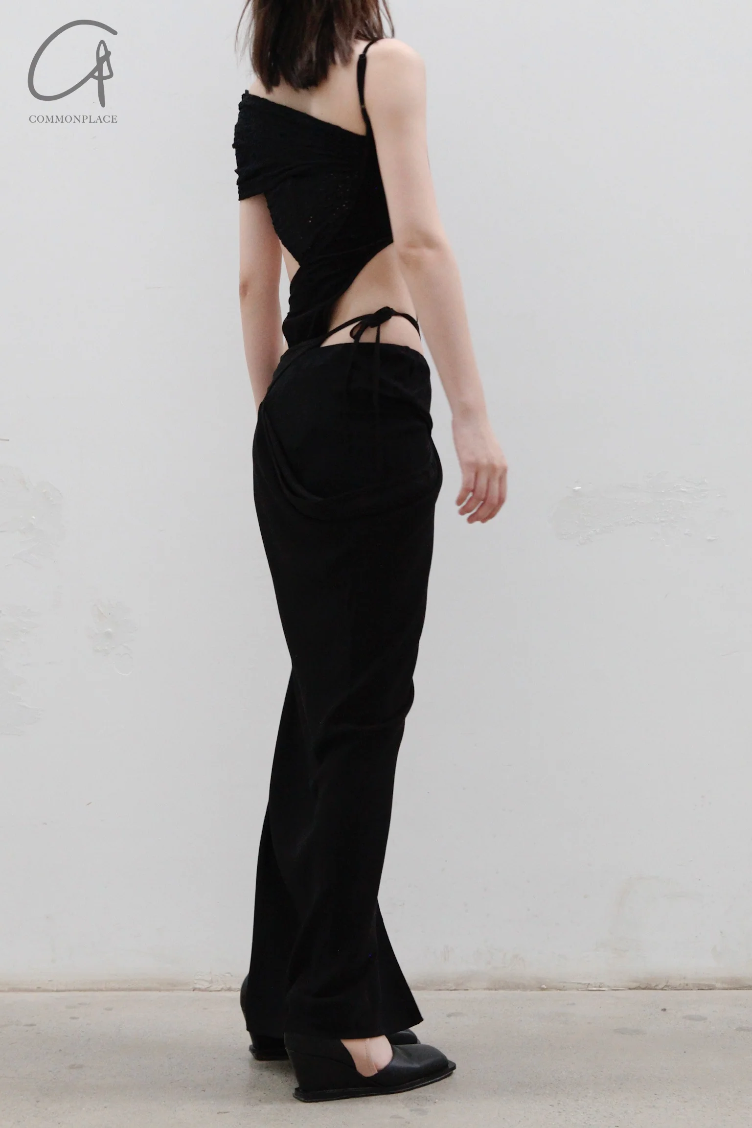 OUDE WAAG Wrap Shoulder Panel Bodysuit OW-23AW-BD02P1BL900 (OW-23AW-BD02) - Image 4