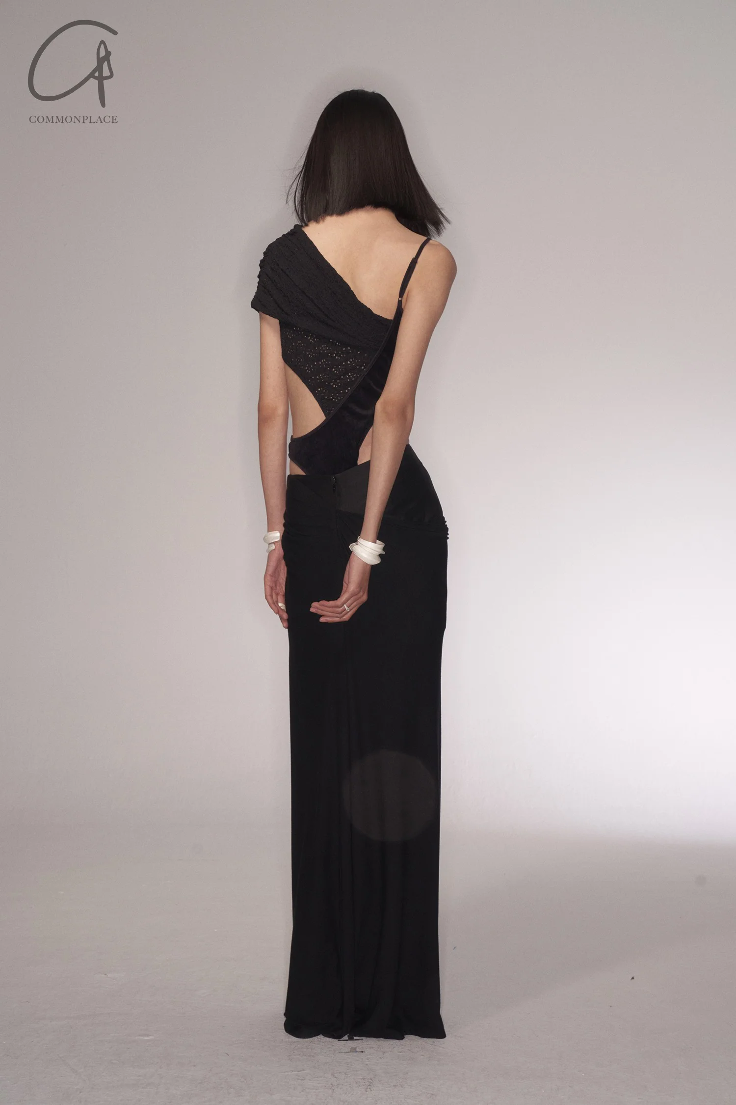 OUDE WAAG Wrap Shoulder Panel Bodysuit OW-23AW-BD02P1BL900 (OW-23AW-BD02) - Image 6