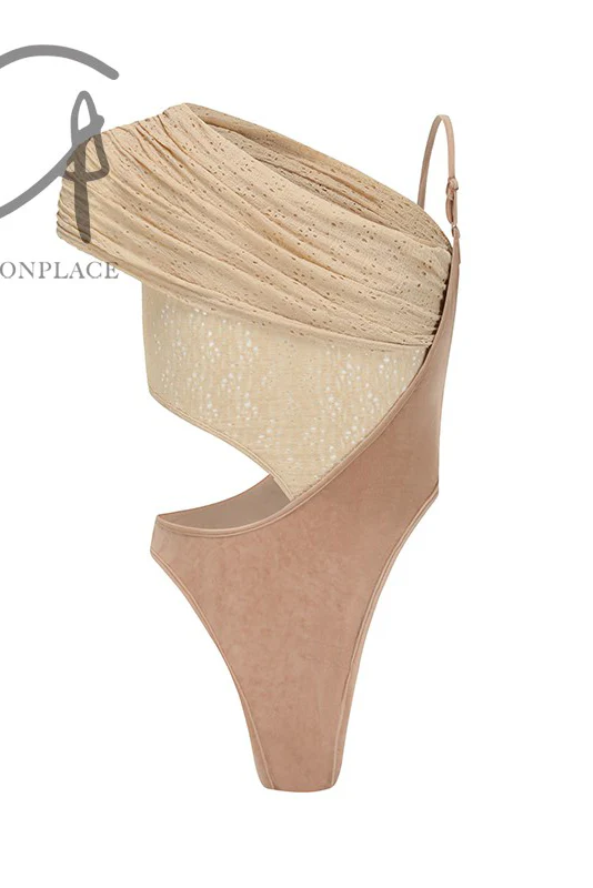 OUDE WAAG Wrap Shoulder Panel Bodysuit OW-23AW-BD02P1NU020 (OW-23AW-BD02) - Image 8