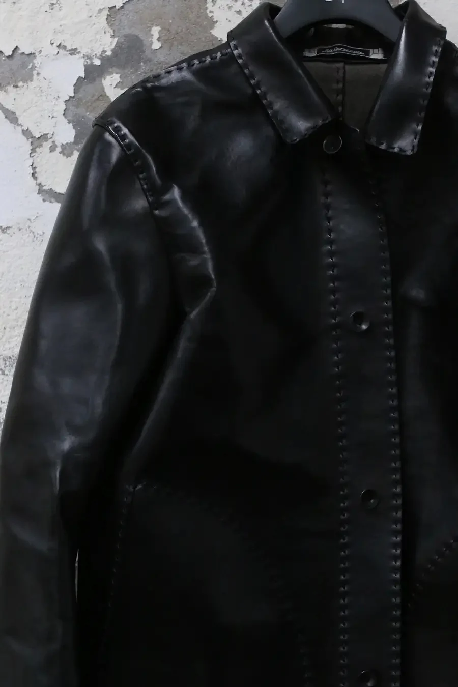 p.r.patterson fully hand-cut and stitched horse leather jacket LEATHER JACKET black - Image 2