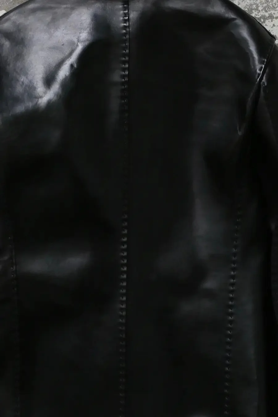 p.r.patterson fully hand-cut and stitched horse leather jacket LEATHER JACKET black - Image 4