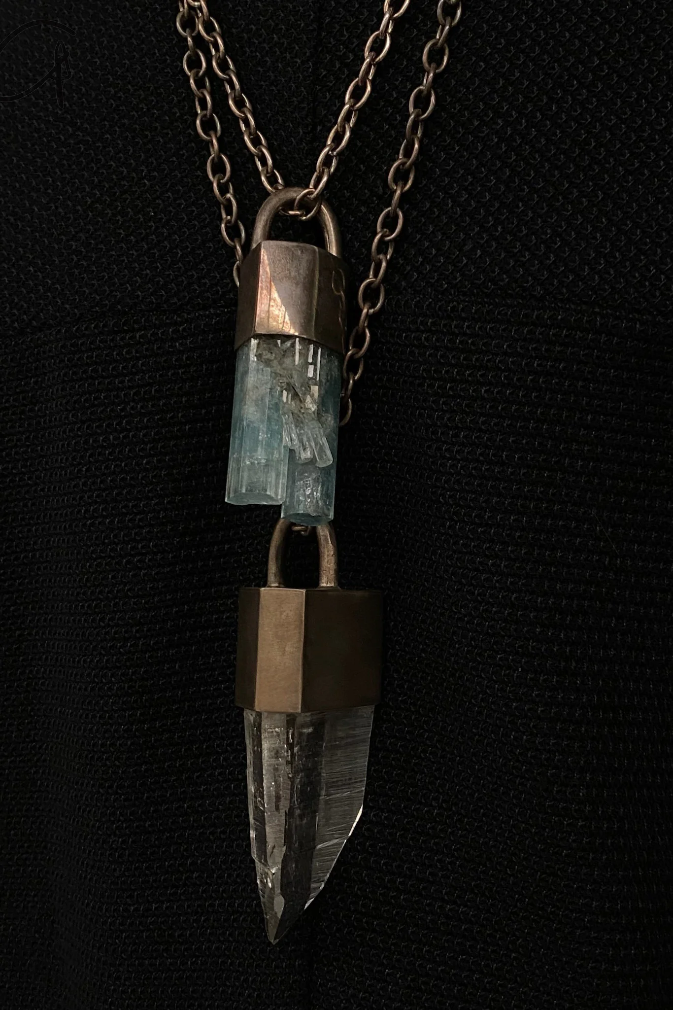 Parts of Four Amulet Necklace T-246-MA+LEM PPOF41 - Image 5