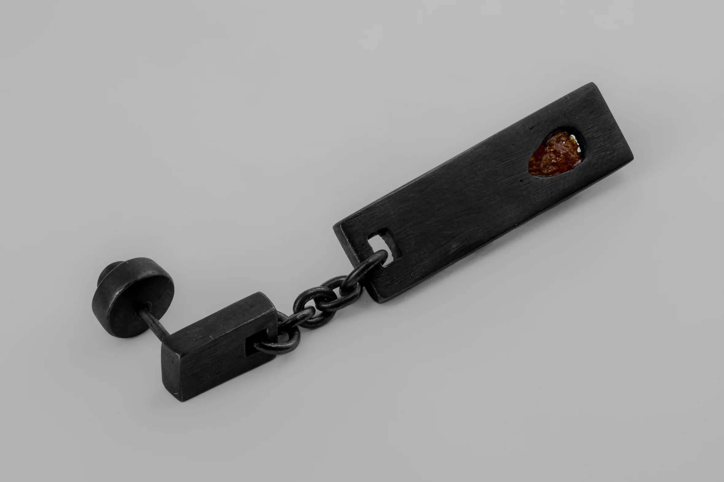 Parts of Four Amulet Plate Pendant Earrings PS4-R2435-111-KA+ZIN Black Oxide Sterling Silver + Zinc Ore (PS4-R2435-16) - Image 3