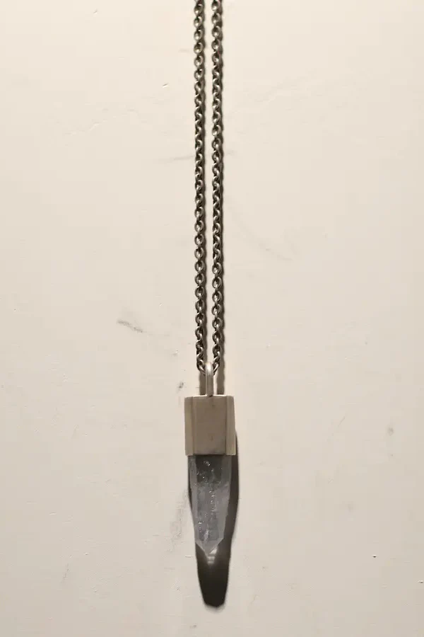Parts of Four Blue Line Stone Amulet Necklace Z-706-DA+DUM PPOF41 - Image 7