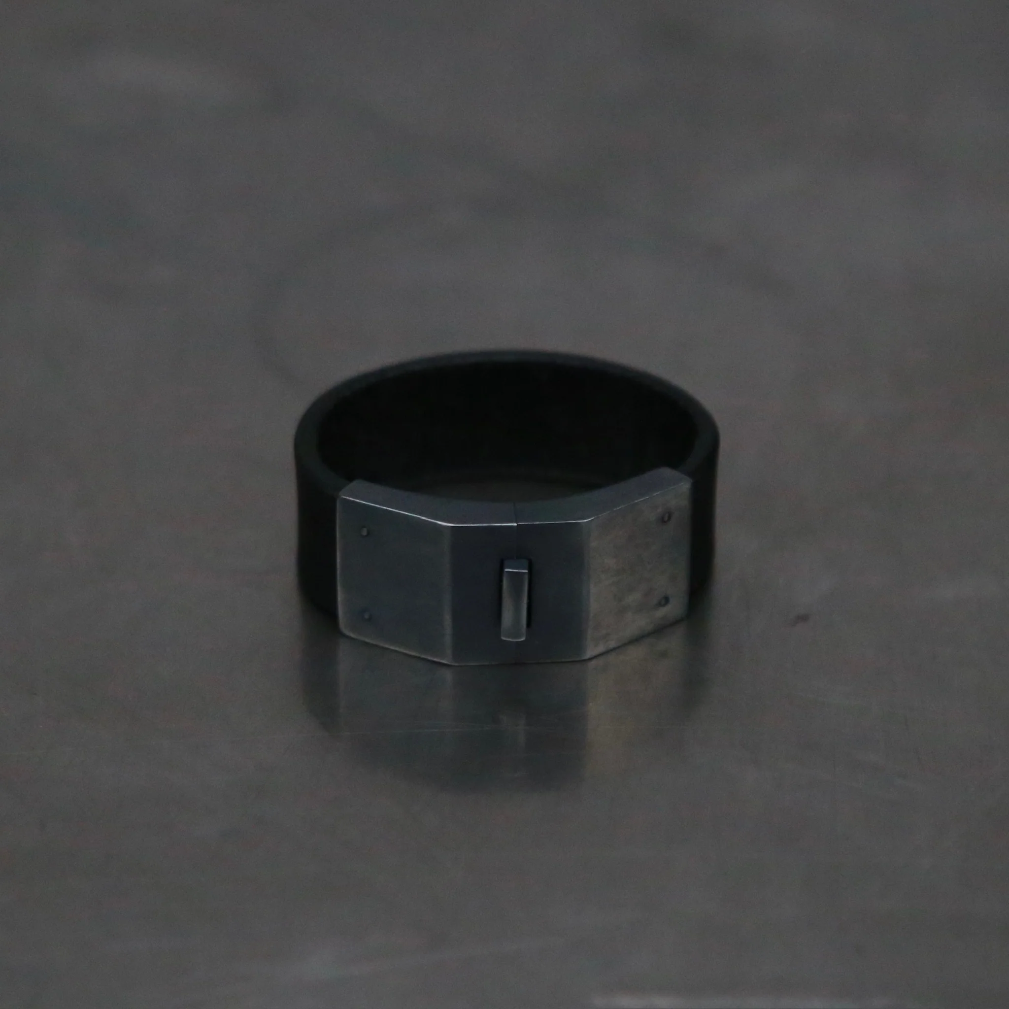 Parts of Four Clasp Bracelet Collection - High-Quality Handcraftsmanship PS4-813-1-BLK+KA-HEI Black Buffalo Leather + Black Silver PPOF35 - Image 3