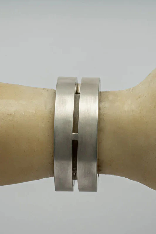 Parts of Four Crescent Crescent Bracelet Collection I Highly Handcrafted PS4-402-1-AS-HTDY 402-1-AS 30mm Brass Silver Plated PPOF47 - Image 4