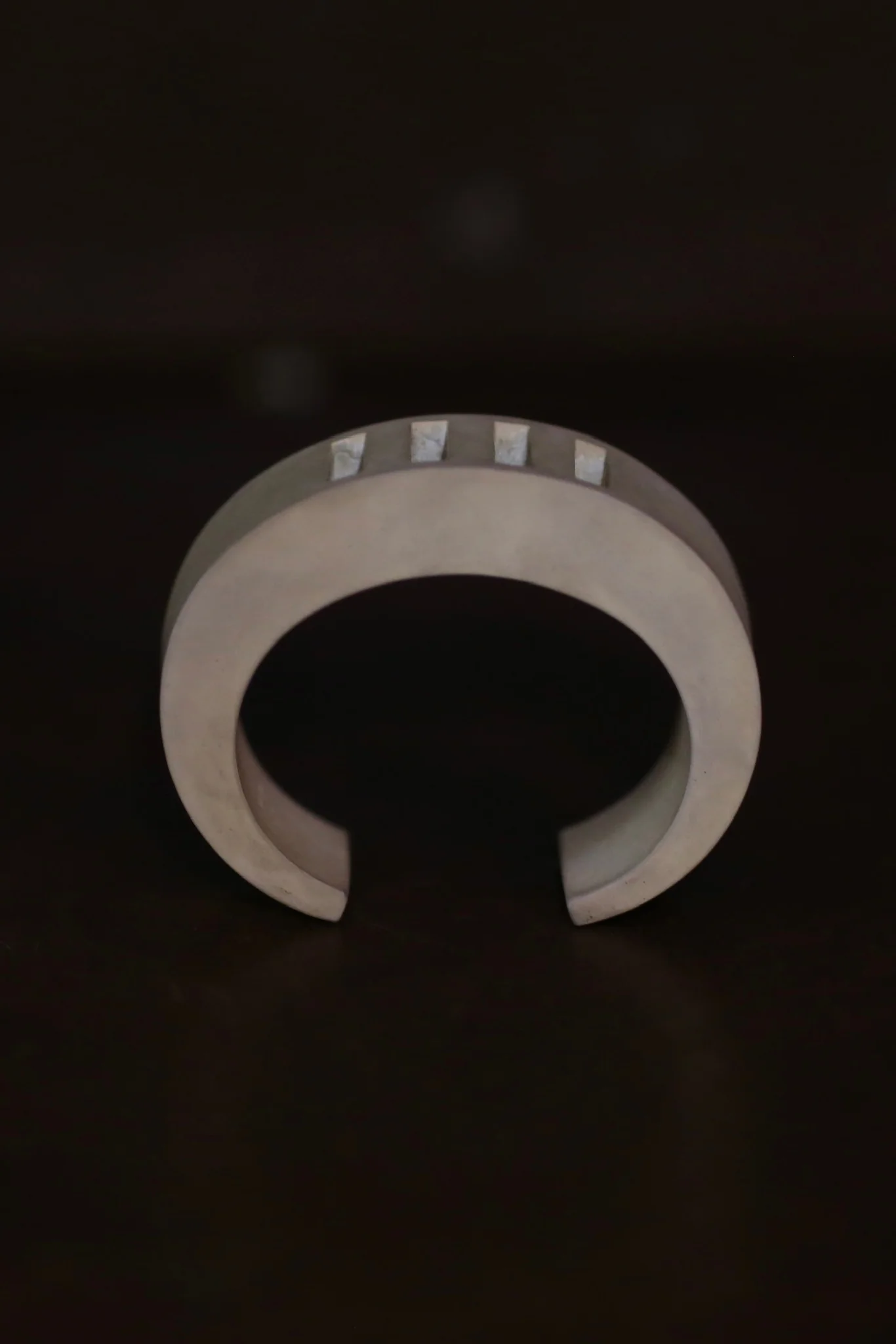 Parts of Four Crescent-shaped four-bar stamped bracelet (30mm) 1002-6-UAS PPOF50 - Image 2