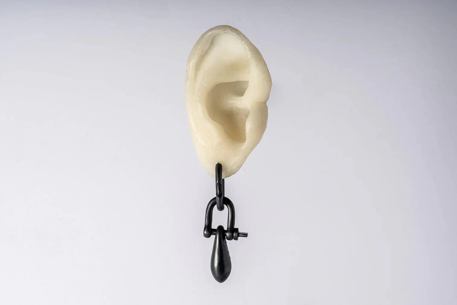 Parts of Four Deco Collection Earrings. High-level handcrafting. Natural stones. PS4-1835-4-KA+DIA-HYHCY effect. Black oxidized sterling silver + diamond slices. PPOF52. - Image 4