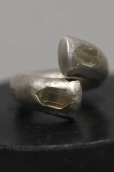 Parts of Four Twisted Druid Ring E1601-15- MA+HER (Twisted MA+HER medium matte sterling silver + crystal) PPOF25 - Image 3