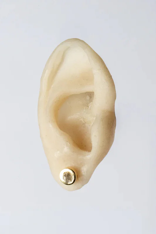 Parts of Four double-ended earrings (7mm) 1935-4-YGA+HER PPOF5 - Image 4