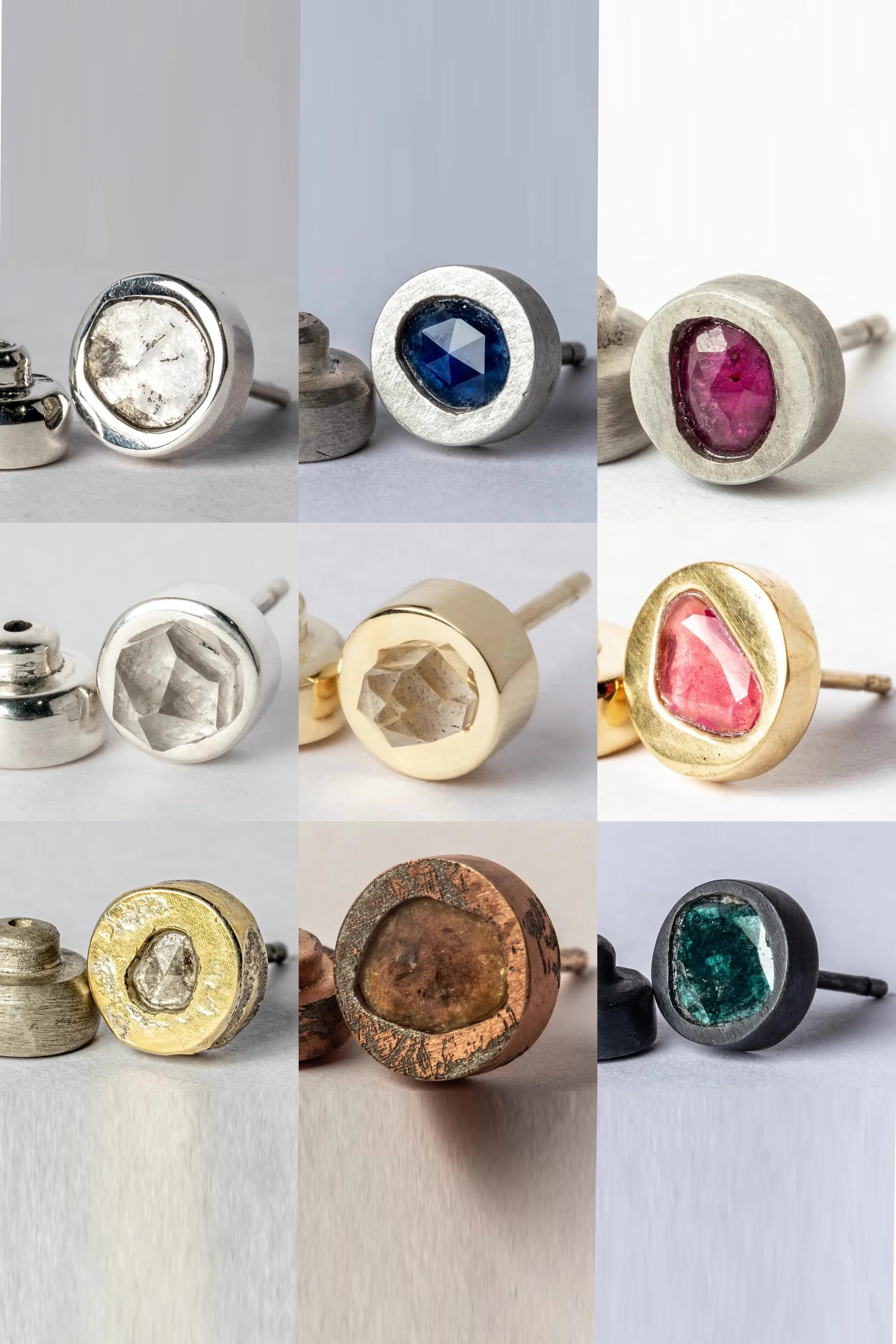 Parts of Four double-ended earrings (9mm) 1235-6-DA+HER PPOF59 - Image 8