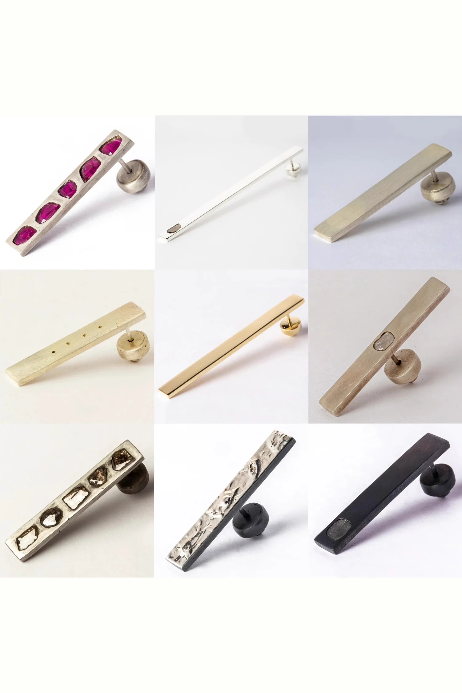 Parts of Four Flat Earrings (34mm) 1035-6-AGA PPOF6 - Image 8