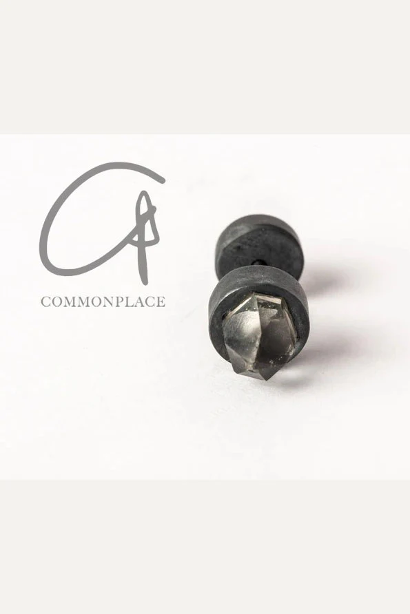 Parts of Four Stud Earrings Collection I Highly Handcrafted Natural Stone PS4-1235-6-KA+HER-HYHCY Black Oxidized Sterling Silver+Crystal PPOF7 - Image 8