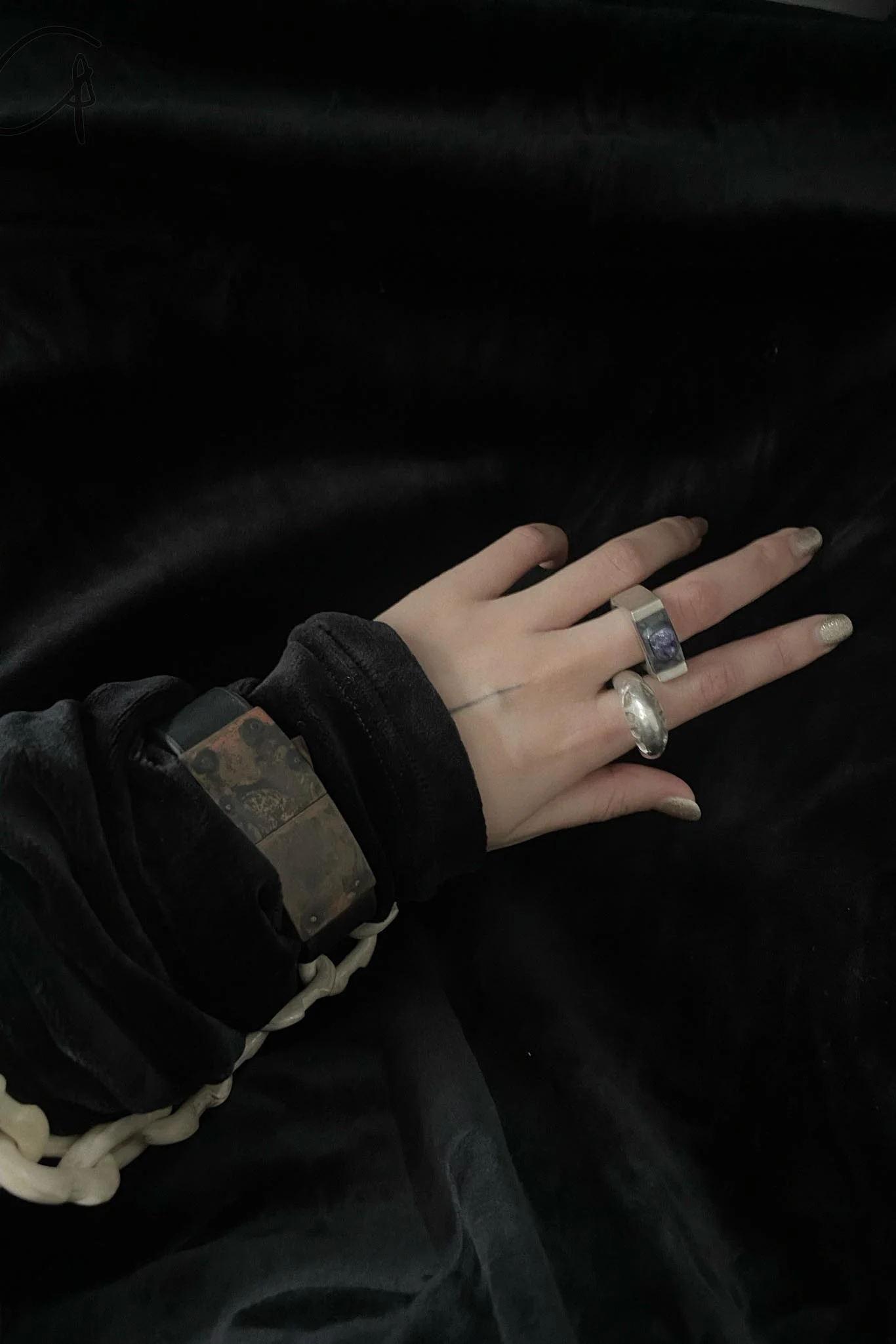 Parts of Four High Mountain Ring (0.8 CT, 8 diamond slate) E1701-6-MA+DIA PPOF39 - Image 12