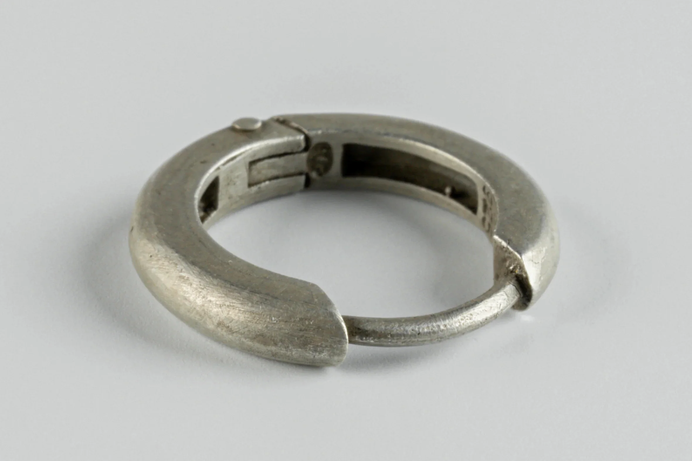 Parts of Four Hoop Hoop Earrings Collection III Highly Handcrafted PS4-2035-1-DA-ZY Dirty Silver 18mm PPOF58 - Image 3