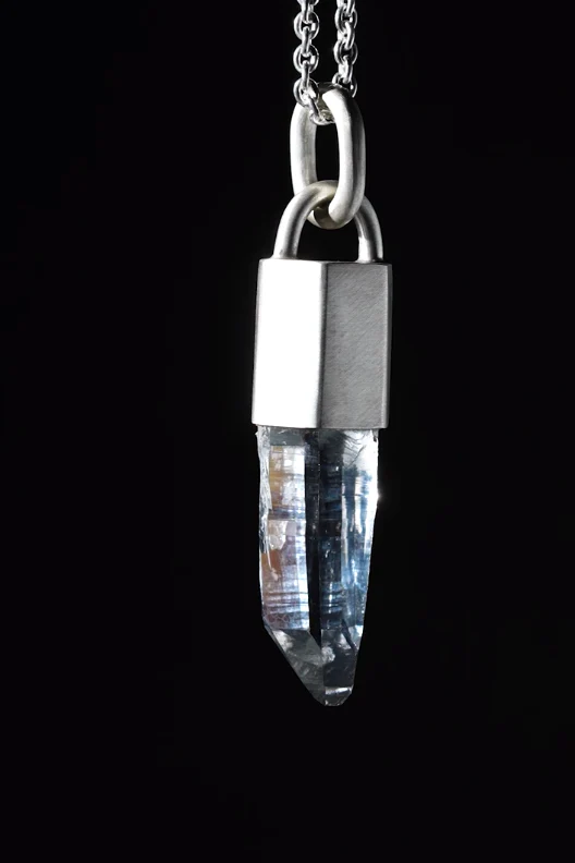 Parts of Four Lemurian Quartz Amulet Necklace Z-695-MA+LEM PPOF41 - Image 7