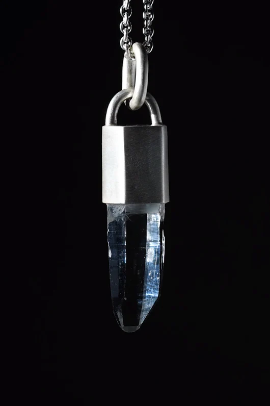 Parts of Four Lemurian Quartz Amulet Necklace Z-695-MA+LEM PPOF41 - Image 8