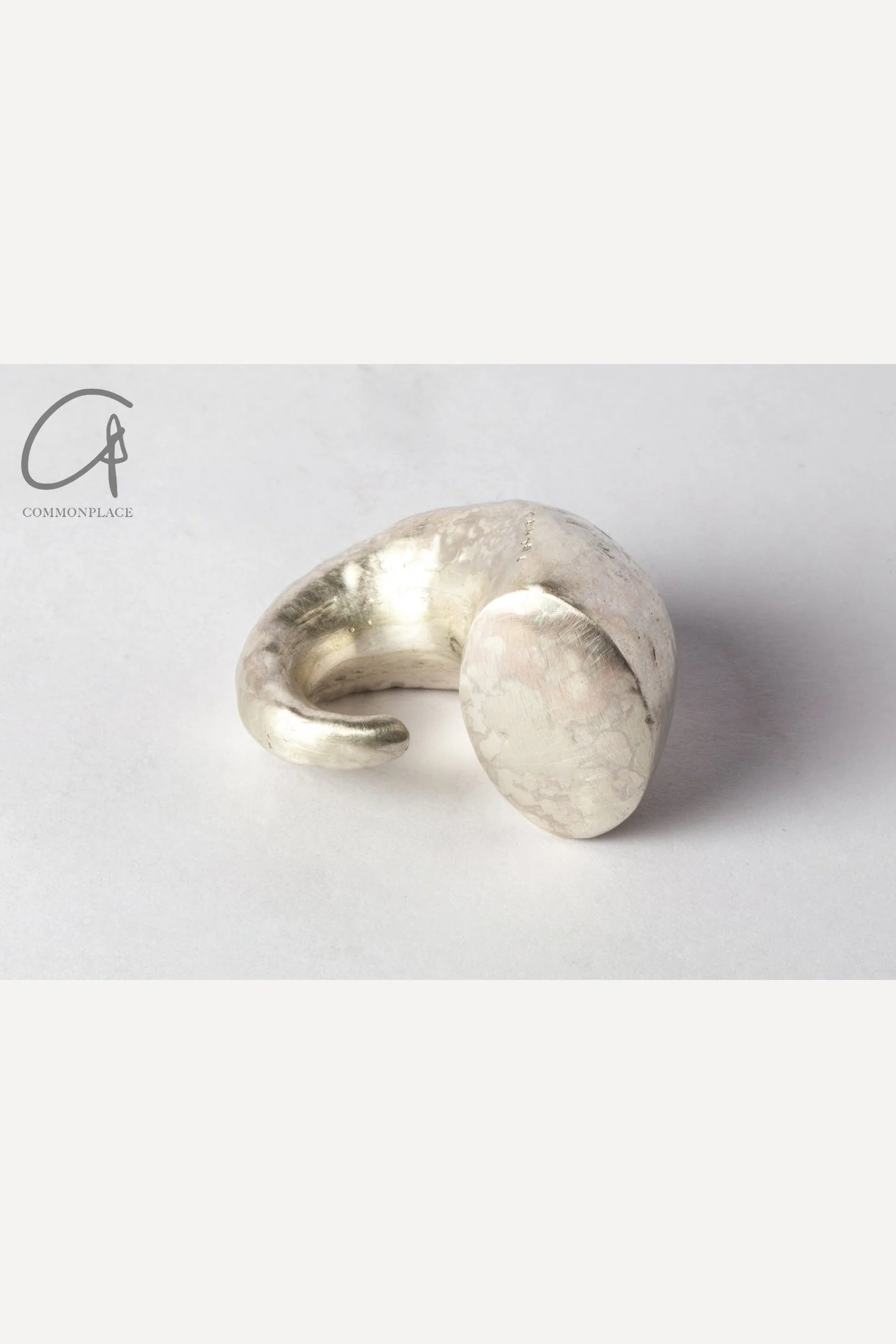 Parts of Four Monster Corner Ring Parts of Four Horn Ring Highly Handcrafted E1601-9-MA Monster Large Matte Sterling Silver - Image 6