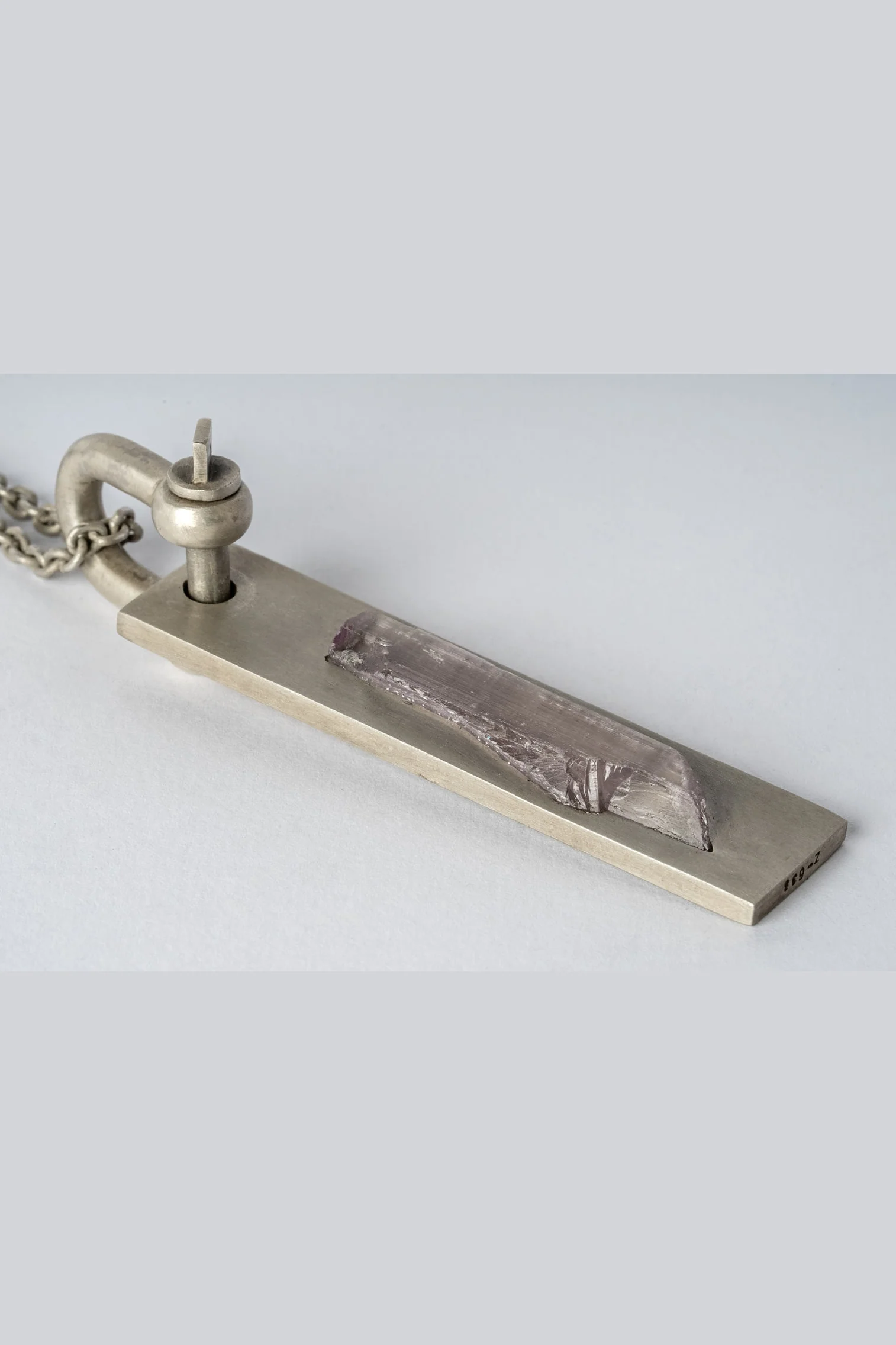 Parts of Four Plate Necklace (U-bolt variant, adaptive, pink Konsai stone) Z-638-DA+KUN PPOF57 - Image 6