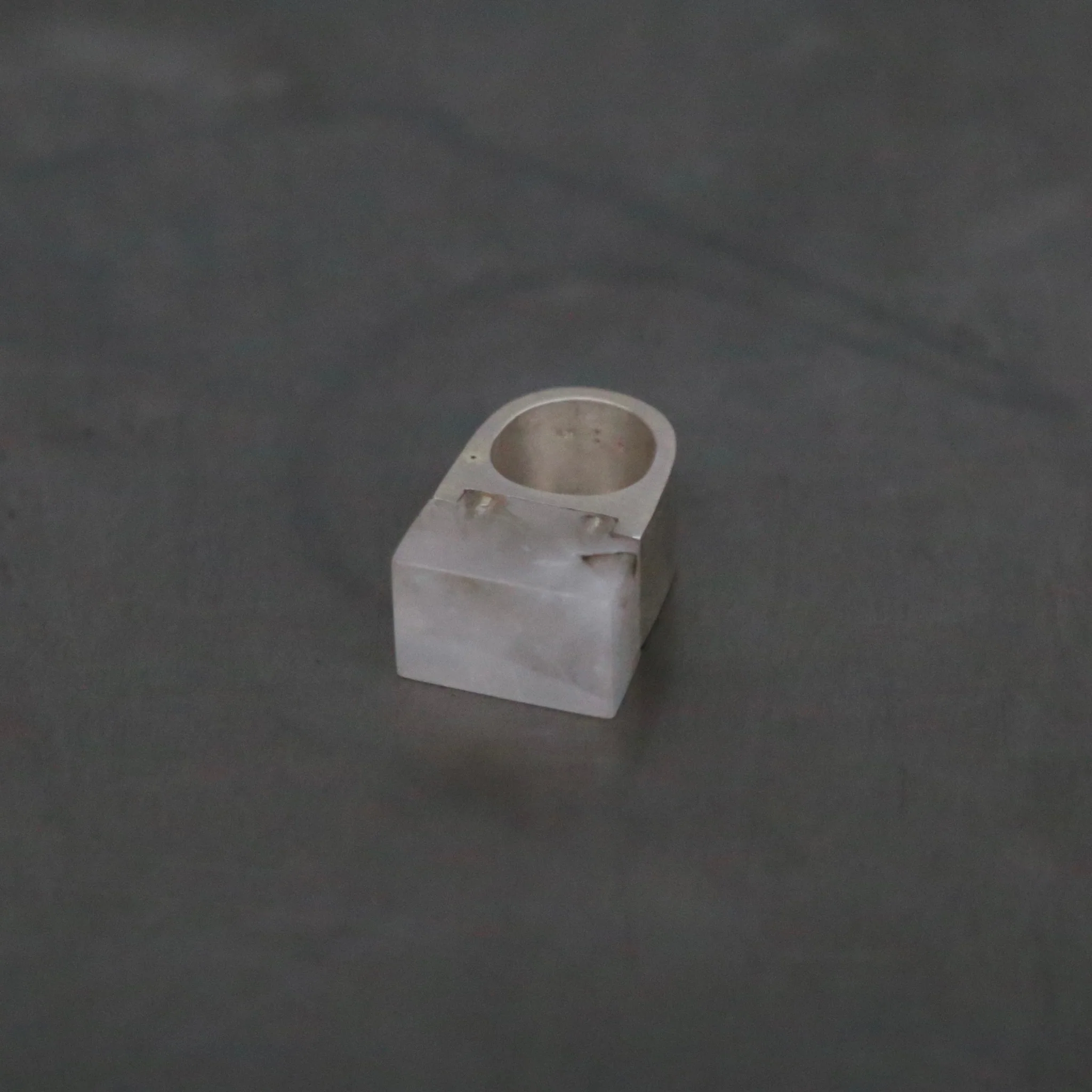 Parts of Four Plate Single Plate Ring Collection: High-Quality Handcrafting, Natural Stone, PS4-1614-7-MA+Q, 17mm Matte Sterling Silver + Crystal, PPOF26 - Image 4