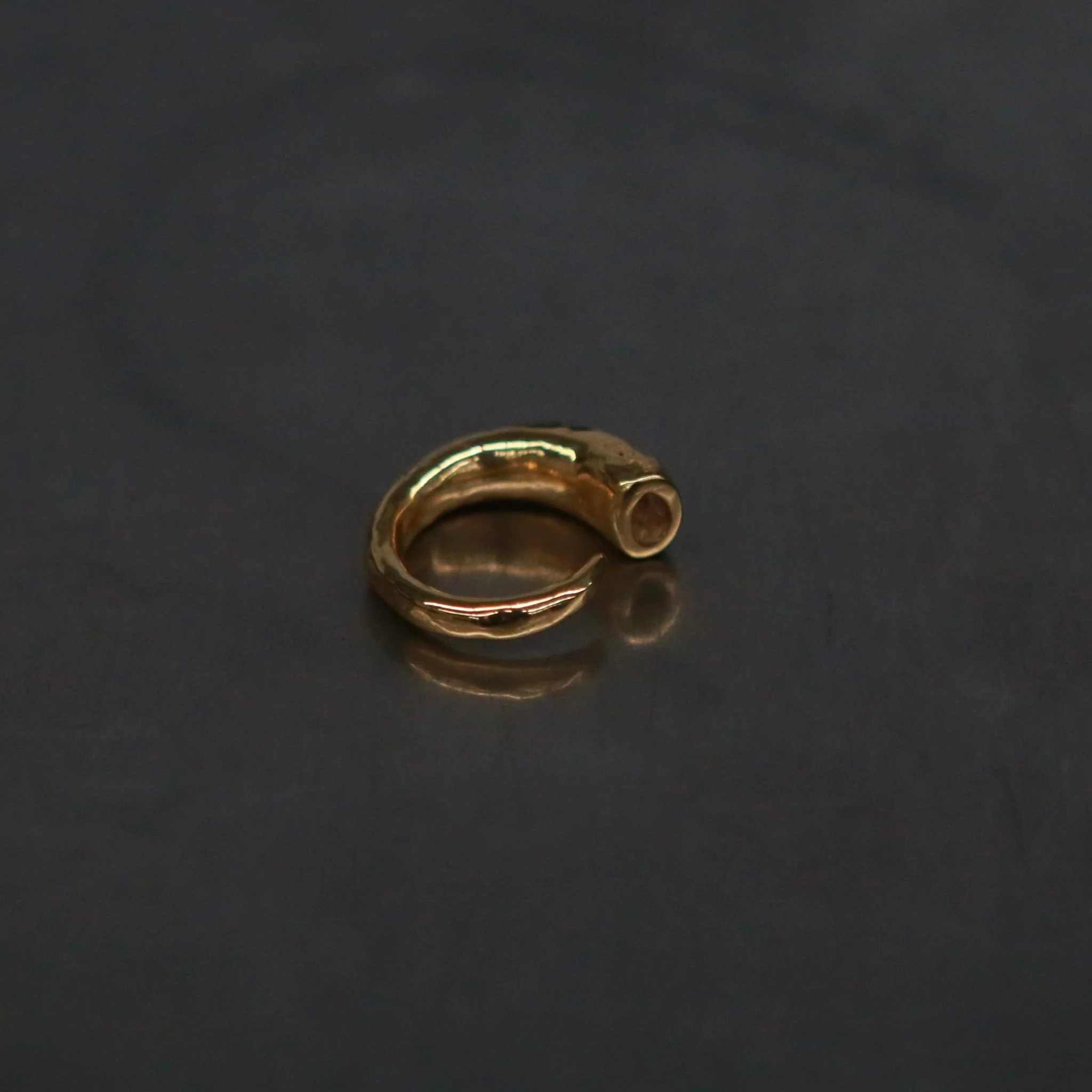 Parts of Four Ring, High-Quality Handcrafted, PS4-E1701-16-YG+HER, Polished Brass Plated with 18k Gold + Herkimer Diamonds (E1601-9-MA) - Image 4