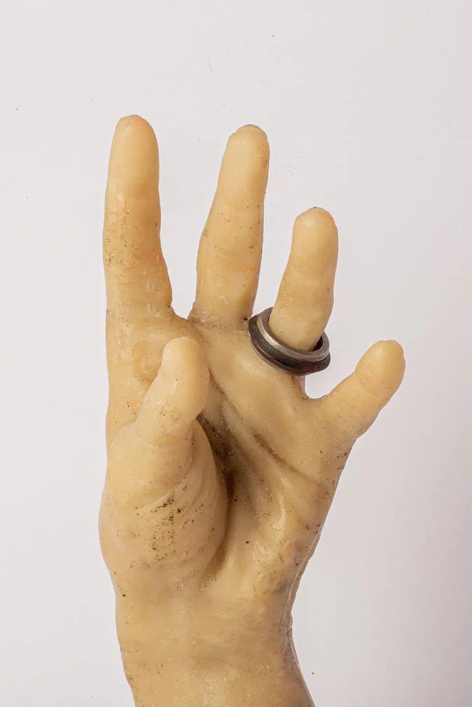 Parts of Four Rotator Ring Series Highly Handcrafted PS4-1128-1-DA+DR-ZCYRSHT9 9mm Dirty Sterling Silver+Burned Brass PPOF28 - Image 16