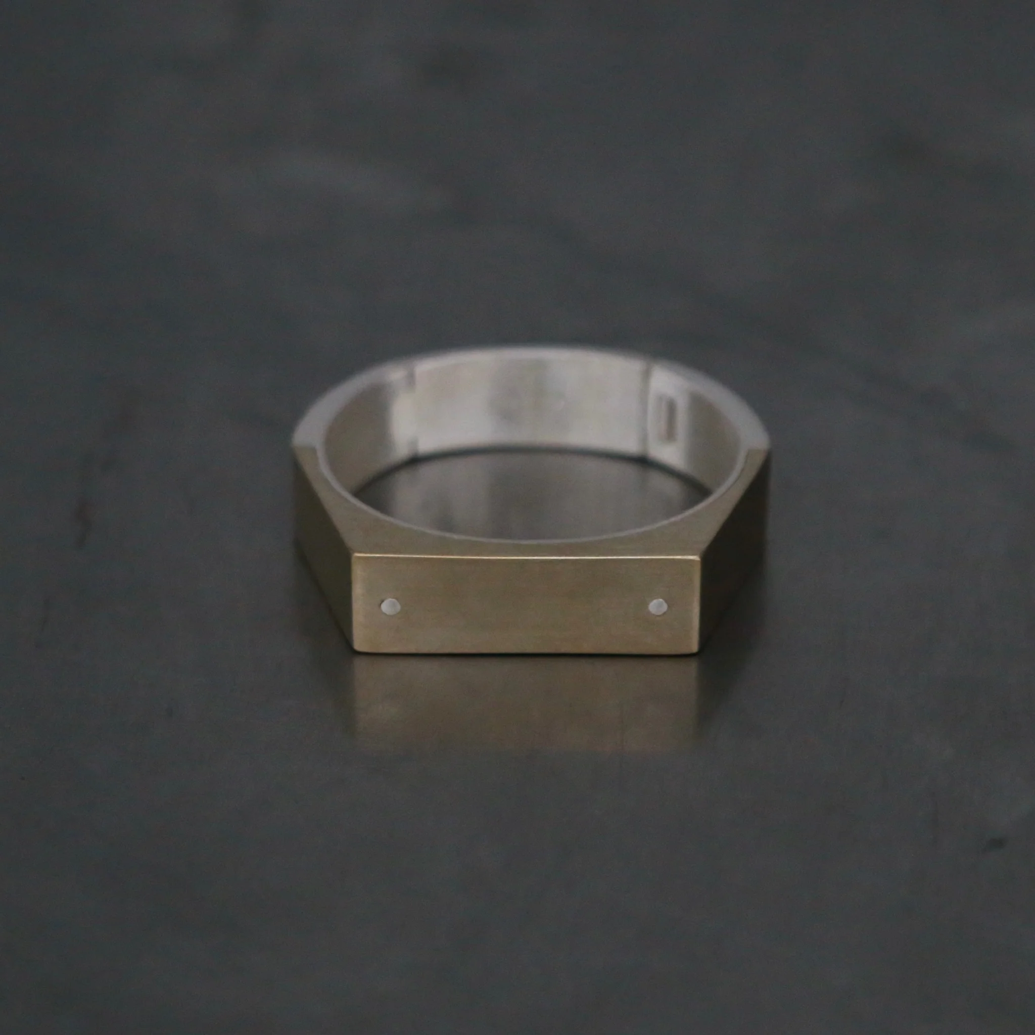 Parts of Four Series Bracelet Collection: High-Quality Handcrafted, Natural Stone, PS4-807-1-MA+MR-YGHT, Matte Sterling Silver + Matte Brass, PPOF45 - Image 3