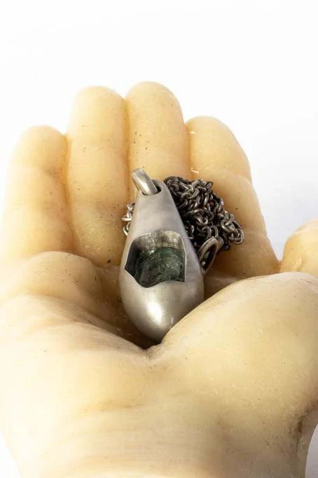 Parts of Four Silkworm Chrysalis Necklace C-66-DA+GAM PPOF11 - Image 5