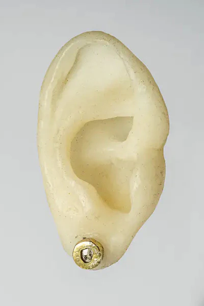 Parts of Four stud earrings 0.2 carat 1835-27-DA18K+FCDIA - Image 5