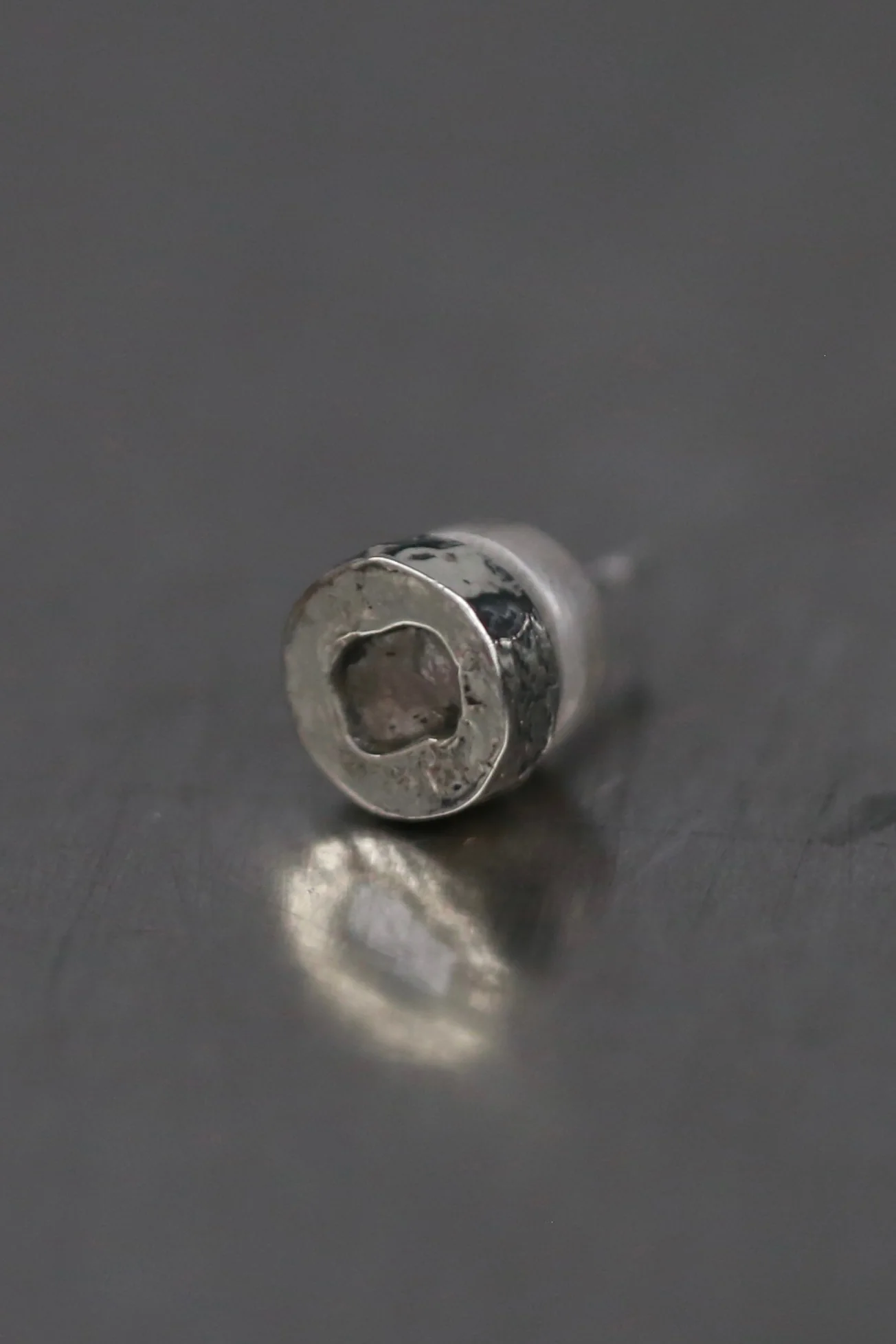 Parts of Four Stud Earrings Collection II - High-quality handcrafted design with natural stones PS4-1035-9-DA10KW+DIA (Sterling silver with rhodium plating and diamonds) PPOF44