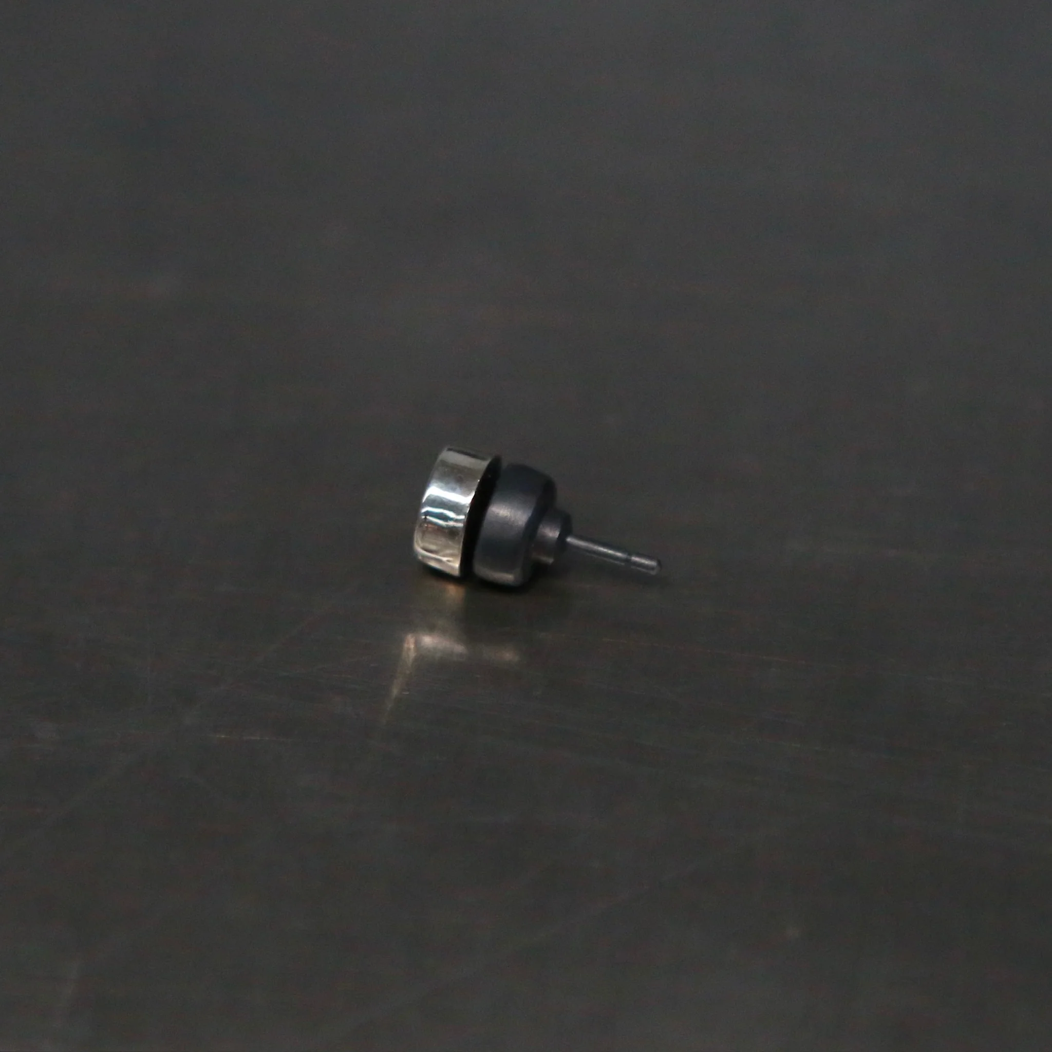 Parts of Four Stud Earrings Collection III: High-Quality Handcrafted Natural Stone PS4-1035-9-KA10KW+EMER Black Sterling Silver 10K White Gold + 0.1 Carat Emerald PPOF59 - Image 6