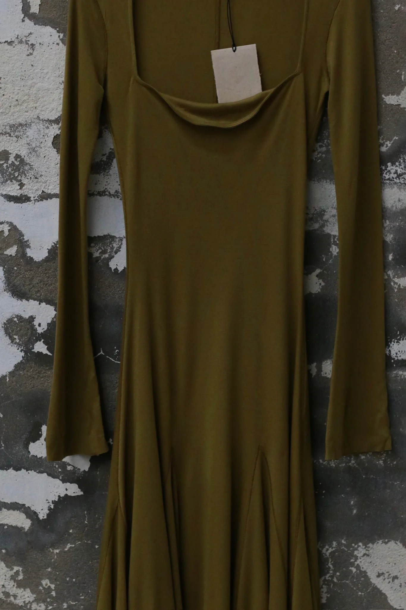 PengTai 25 Autumn/Winter Square Neck Long Sleeve Dress/Lace PT-PW25C06-4-MOSS - Image 2