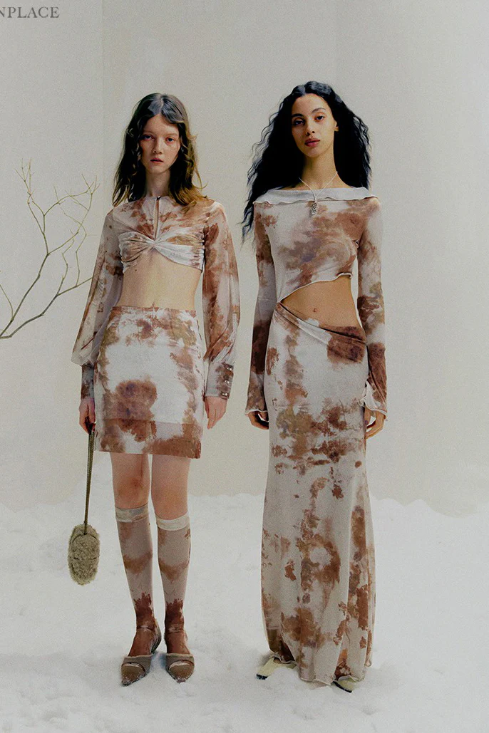 Peng Tai 24 Autumn and Winter Asymmetric Flared Long Dress PT-PTW24C08-3 - Image 19