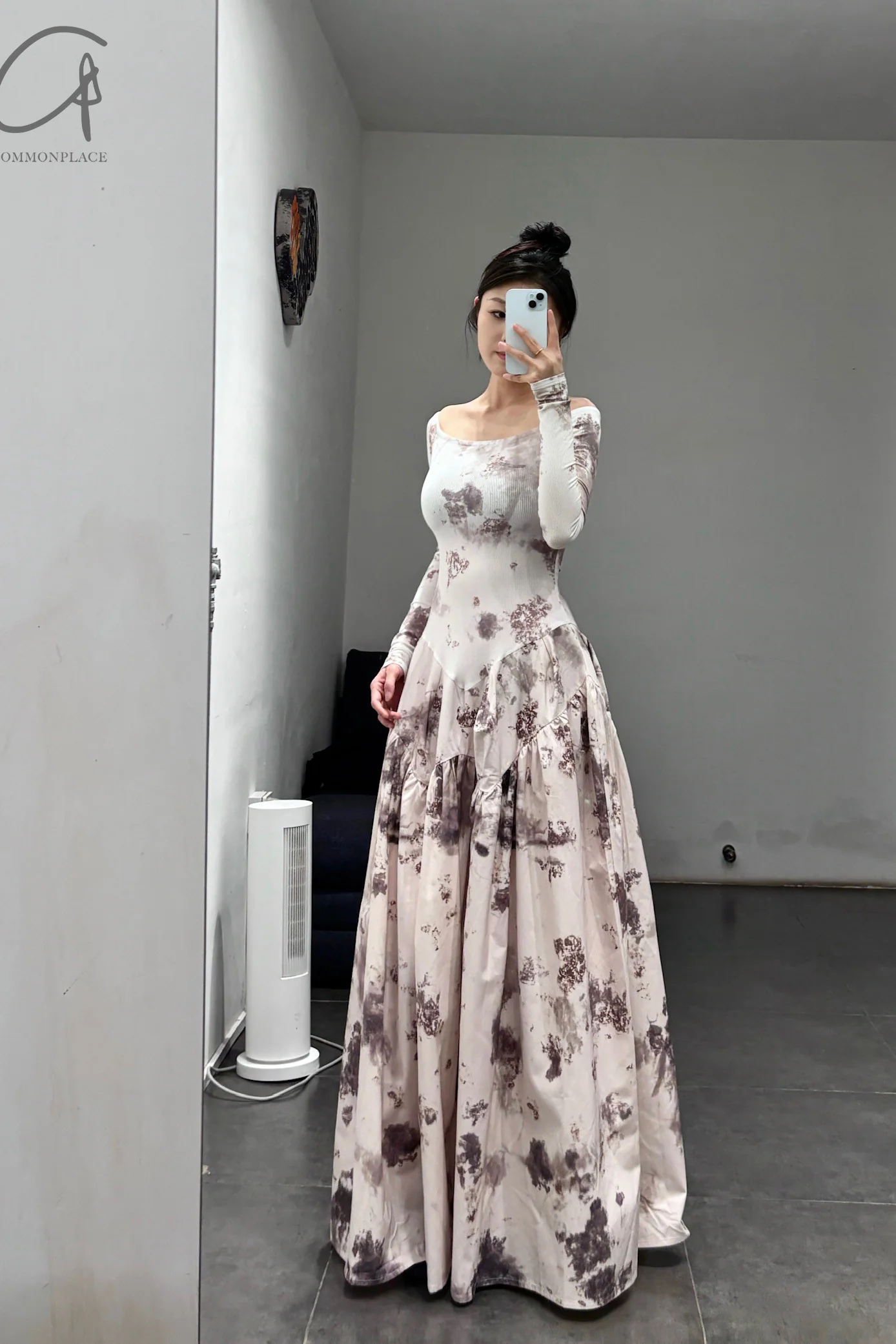 Peng Tai 24 Autumn and Winter One Shoulder Maxi Dress PT-PTW24C03-3 - Image 27