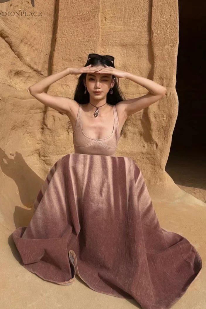 Peng Tai 24 Autumn and Winter Plus Velvet Denim Volume Long Skirt PT-PTW24C19-2-TSHONG - Image 14