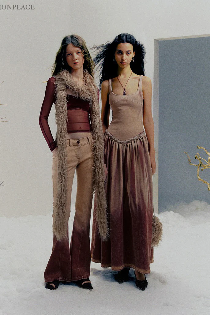 Peng Tai 24 Autumn and Winter Plus Velvet Denim Volume Long Skirt PT-PTW24C19-2-TSHONG - Image 17