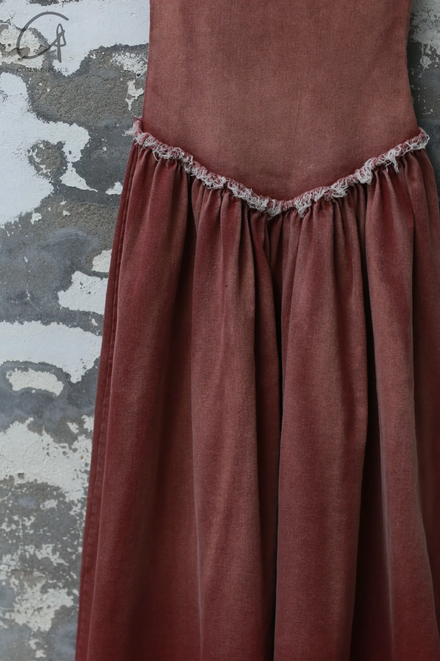 Peng Tai 24 Autumn and Winter Plus Velvet Denim Volume Long Skirt PT-PTW24C19-2-TSHONG - Image 2