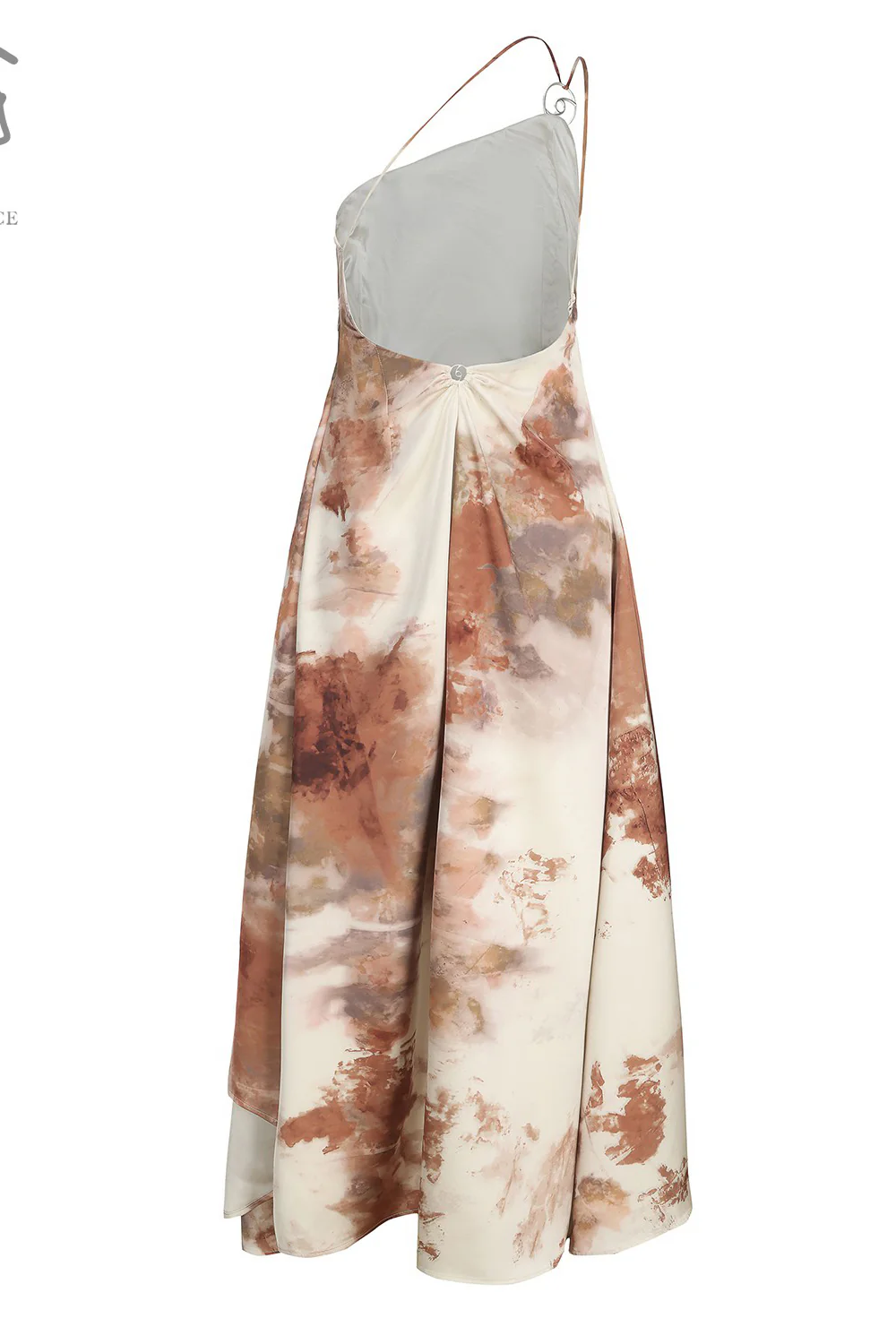 Peng Tai 24 Autumn and Winter Printed Asymmetric Floral Dress PT-PTW24C13-1 - Image 6