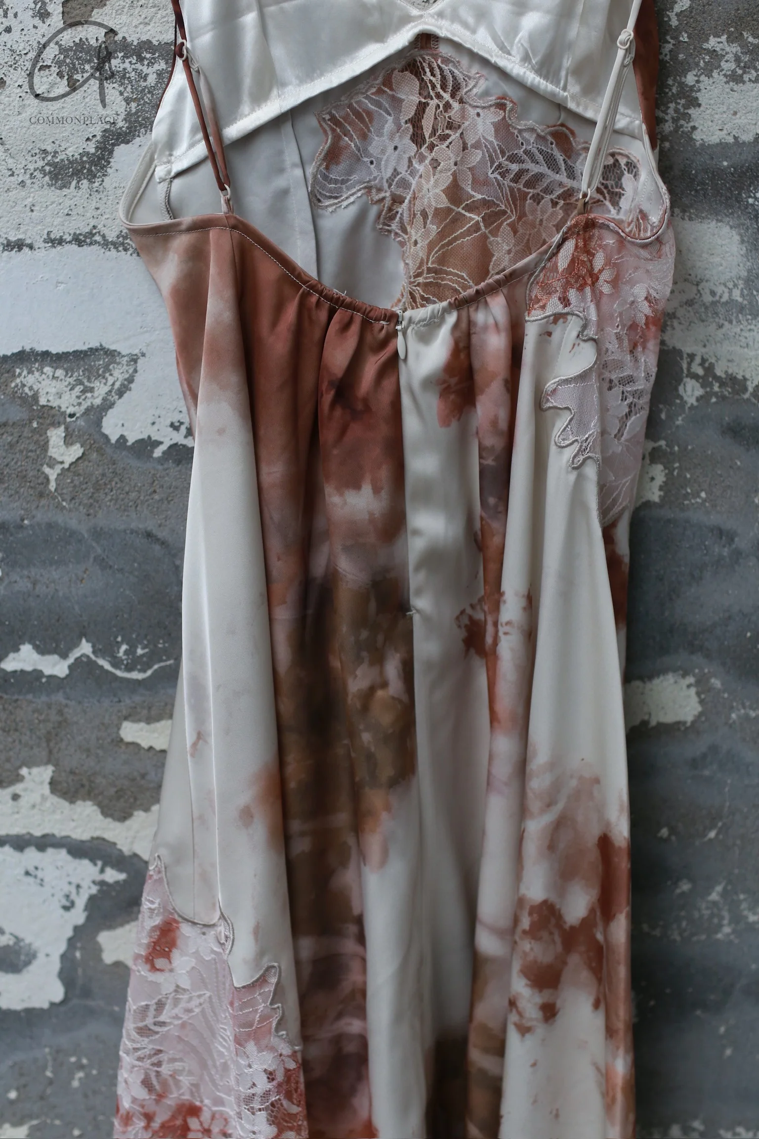 Peng Tai 24 Autumn and Winter Printed Asymmetric Lace Suspender Dress PT-PTW24C17-3-RANDOW - Image 4